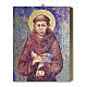 Tableau en bois Saint François de Cimabue boîte cadeau 25x20 cm s1