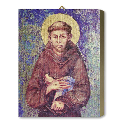 St Francis of Assisi icon Cimabue wooden tablet gift box 25x20 cm 1