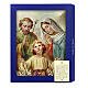 Tableau Sainte Famille bois boîte cadeau 25x20 cm s3