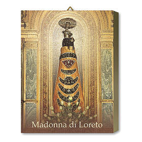 Our Lady of Loreto icon, wood board with gift box, 25x20 cm