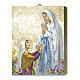 Obraz na desce drewnianej Objawienie Matki Boskiej z Lourdes, 25x20 cm s1