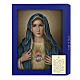 Placa madeira Coração Imaculado de Maria caixa para presente 25x20 cm s3