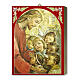 Jésus avec enfants tableau en bois avec boîte cadeau 25x20 cm s1