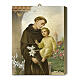 Saint Anthony of Padua Wooden Icon Gift Box 25x20 cm s1