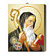 Wood board Icon, Saint Benedict, gift box, 25x20 cm s1
