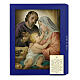 Sainte Famille tableau en bois avec boîte cadeau 25x20 cm s3
