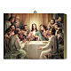 Last Supper, wood board icon with gift box, 25x20 cm s1