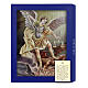Saint Michel Archange tableau en bois boîte cadeau 25x20 cm s3
