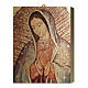 Wood board icon with gift box, Our Lady of Guadalupe, 25x20 cm s1
