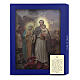 Saint Joseph Protecteur Sainte Famille tableau en bois boîte cadeau 25x20 cm s3