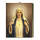 Wood board icon with gift box, Immaculate Heart of Mary by Chambers, 25x20 cm s1