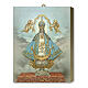 Wood board icon with gift box, Our Lady of San Juan, 25x20 cm s1