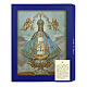 Wood board icon with gift box, Our Lady of San Juan, 25x20 cm s3