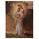 Wood board icon with gift box, Our Lady of Divine Innocence, 25x20 cm s1