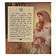 Wood board icon with gift box, Our Lady of Divine Innocence, 25x20 cm s4