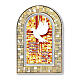 Tridimensional stained glass window, standing plexiglass printing for Confirmation, 12x8 cm s1