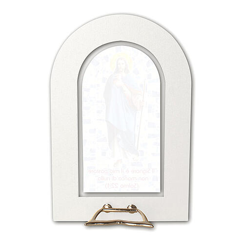 Communion picture 3D freestanding stained glass window plexiglass 12x8 cm 2