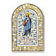 Communion picture 3D freestanding stained glass window plexiglass 12x8 cm s1