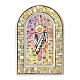 Tridimensional stained glass window, standing plexiglass printing, Jesus' Resurrection, 12x8 cm s1