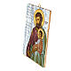 St Joseph picture wooden panel with hook 35x30 cm s2