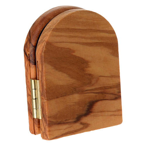 Diptychon aus Assisi-Holz – 6 x 10 cm – Heiliger Franziskus und Gottesmutter 3