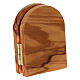 Diptychon aus Assisi-Holz – 6 x 10 cm – Heiliger Franziskus und Gottesmutter s3
