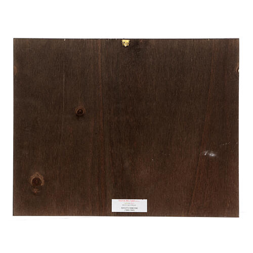 Wandbild Gottesmutter mit Kind – nach A. Simeone – auf Holztafel – 35x45 cm 3