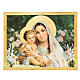 Tableau bois Vierge à l'Enfant Simeone 35x45 cm s1