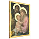 Tableau Sainte Famille Simeone impression sur bois 45x30 cm s2