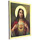 Quadro Sacro Cuore di Gesù legno stampato Simeone 45x30 s2