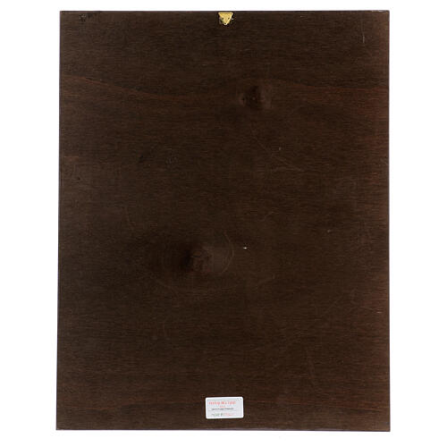 Impressão em madeira São José com o Menino 45x30 cm 3