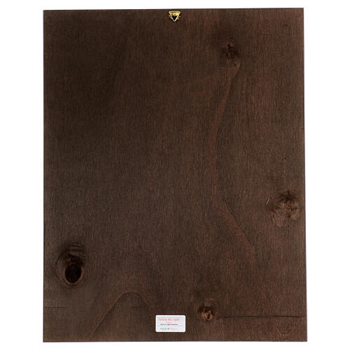 Impressão em madeira Sagrada Família 45x30 cm 3