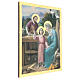 Holy Family print on wood 45x30 cm s2