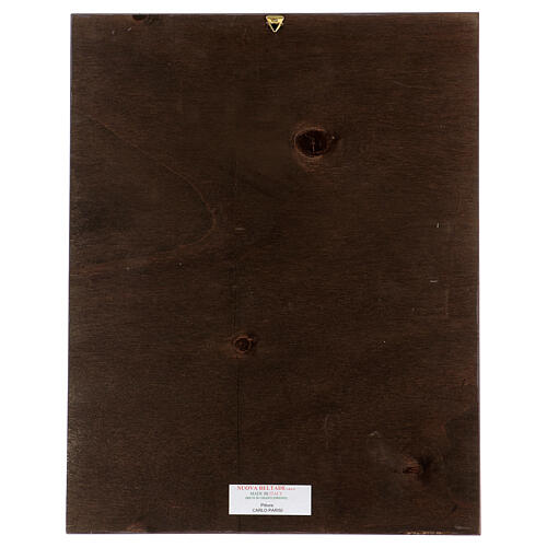 Wandbild Heilige Familie – nach C. Parisi – auf Pappelholz – 45x30 cm 3