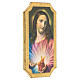 Quadro Sagrado Coração de Jesus Batoni impressão em madeira 25x10 cm s2