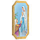 Wandbild Madonna von Lourdes mit Bernadette – auf konturgeschnittenem Pappelholz – 25x10 cm s2