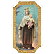 Our Lady of Mt Carmel print on poplar wood 25x10 cm s1