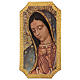 Tableau impression sur bois Notre-Dame de Guadalupe 25x10 cm s1
