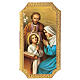 Printing on poplar wood, Holy Family, 9x5 in s1