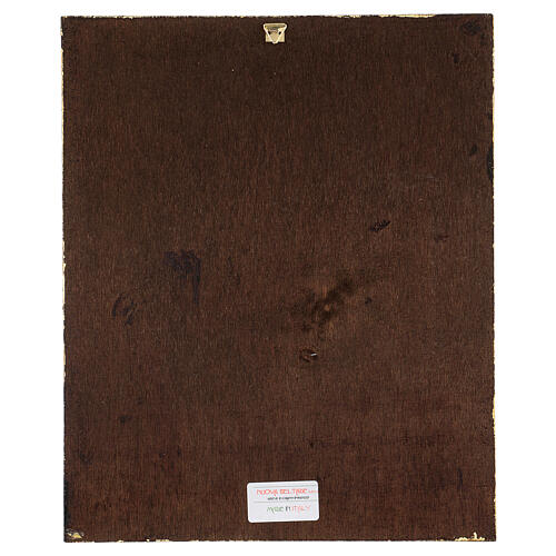 Quadro madeira de choupo Mistérios do Rosário 30x25 cm 3
