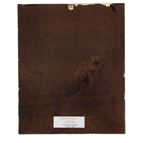 Tableau Sainte Famille impression sur bois Simeone 30x25 cm 3