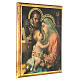 Holy Family printed picture on wood 30x25 cm s2