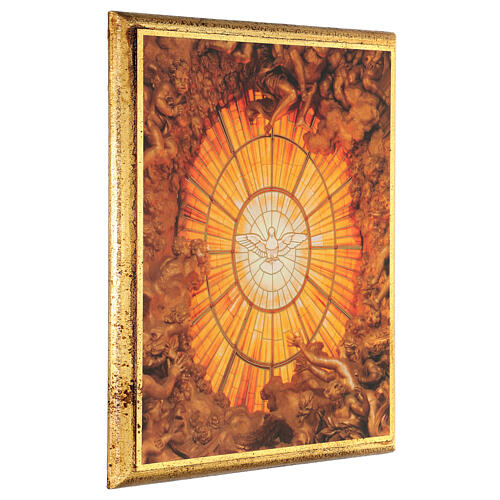Tableau Saint-Esprit Bernini impression sur bois 30x25 cm 2