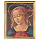 Tableau Vierge à l'Enfant Ghirlandaio impression sur bois 30x25 cm s1