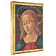 Tableau Vierge à l'Enfant Ghirlandaio impression sur bois 30x25 cm s2