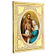 Quadro legno Sacra Famiglia foglia oro 30x25 s2