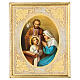 Holy Family printed frame gold leaf 30x25 cm s1