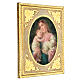 Quadro legno Madonna con Bambino 30x25 stampa s2
