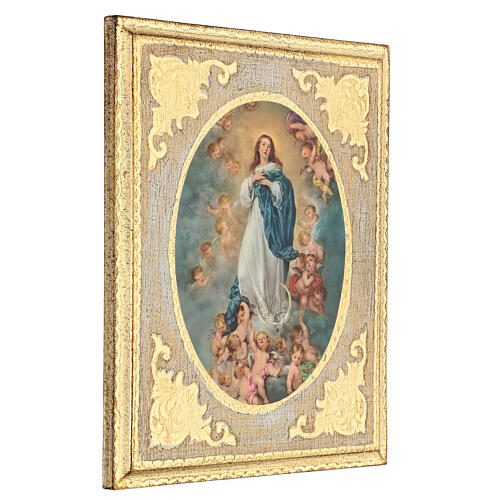 Immaculate Conception picture in poplar wood 30x25 2