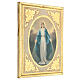 Quadro madeira Virgem Milagrosa folha ouro 30x25 cm s2